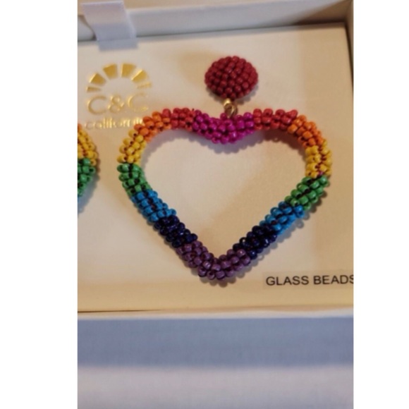 NWT C&C CALIFORNIA HEART HANDBEADED … - Picture 10 of 12